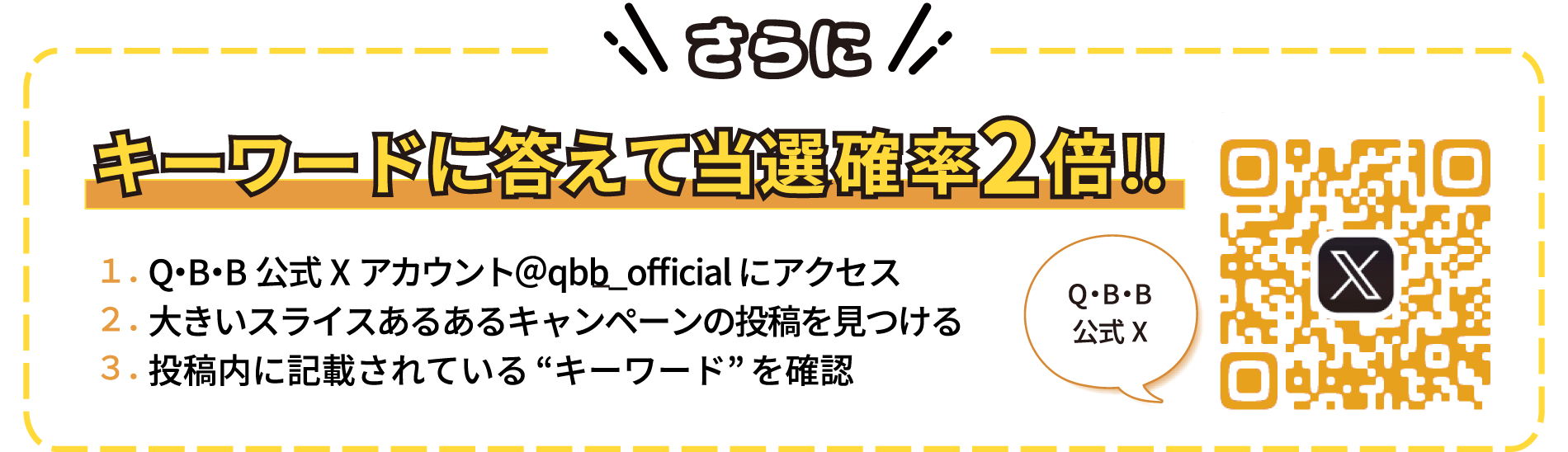 キーワードに答えて当選確率2倍!